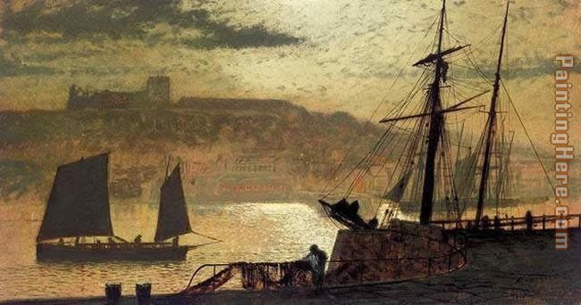 Whitby painting - John Atkinson Grimshaw Whitby art painting